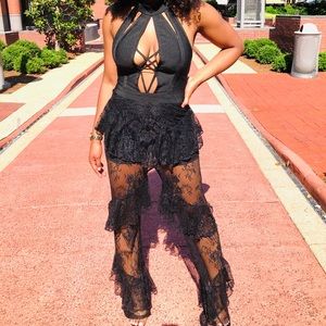 Black Lace Jumpsuit